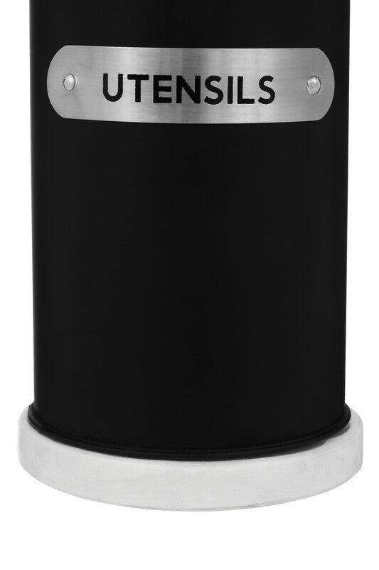 Liberty Black Enamel Utensil Holder