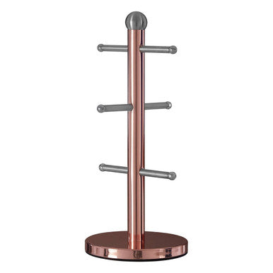 Hirano 6 Cup Copper Finish Mug Tree