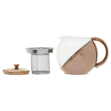 Fuso Stainless Steel Teapot With Copper Finished Infuser