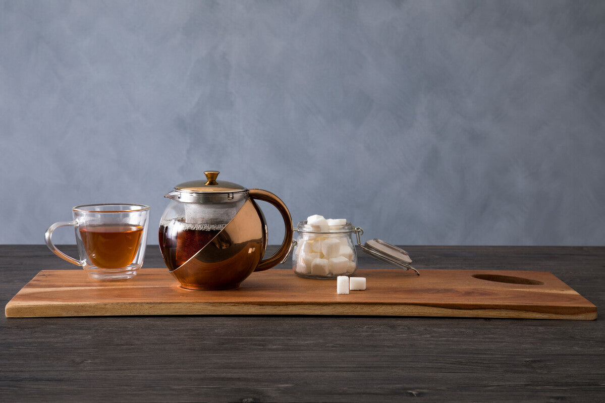 Fuso Stainless Steel Teapot With Copper Finished Infuser