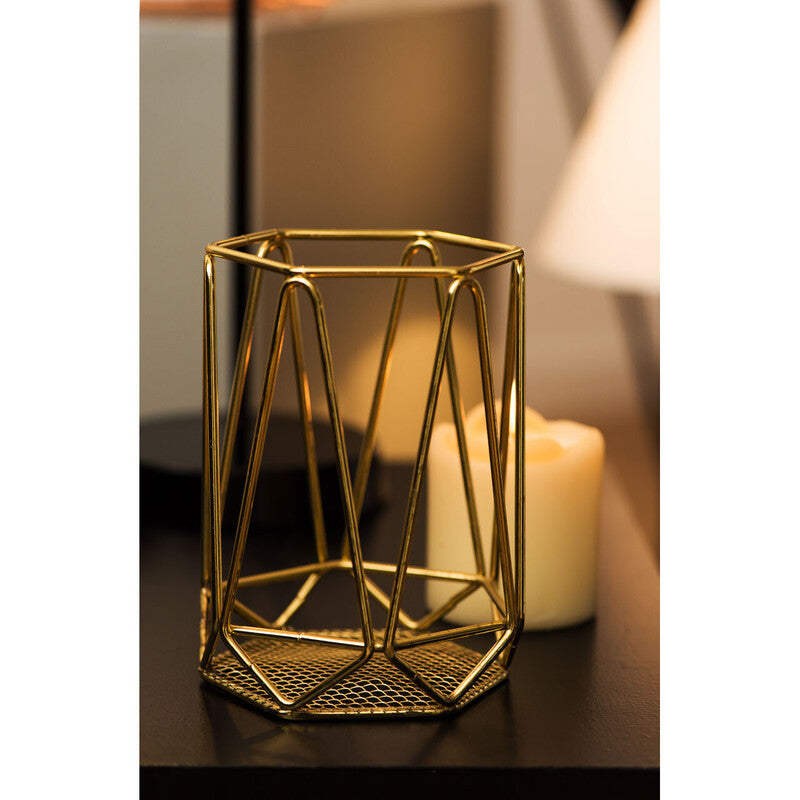 Vertex Gold Finish Utensil Holder