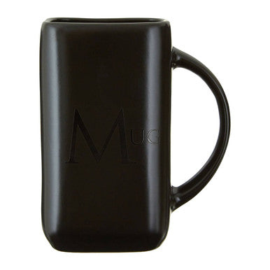 Black mug with &