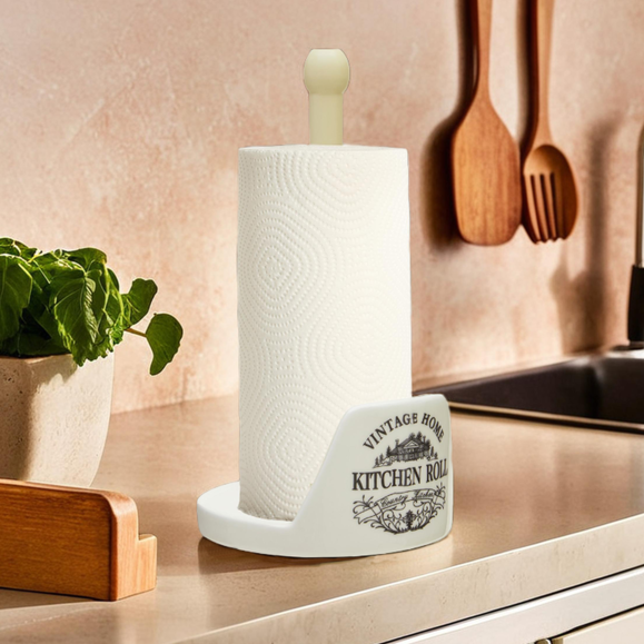 Vintage Home Cream Kitchen Roll Holder