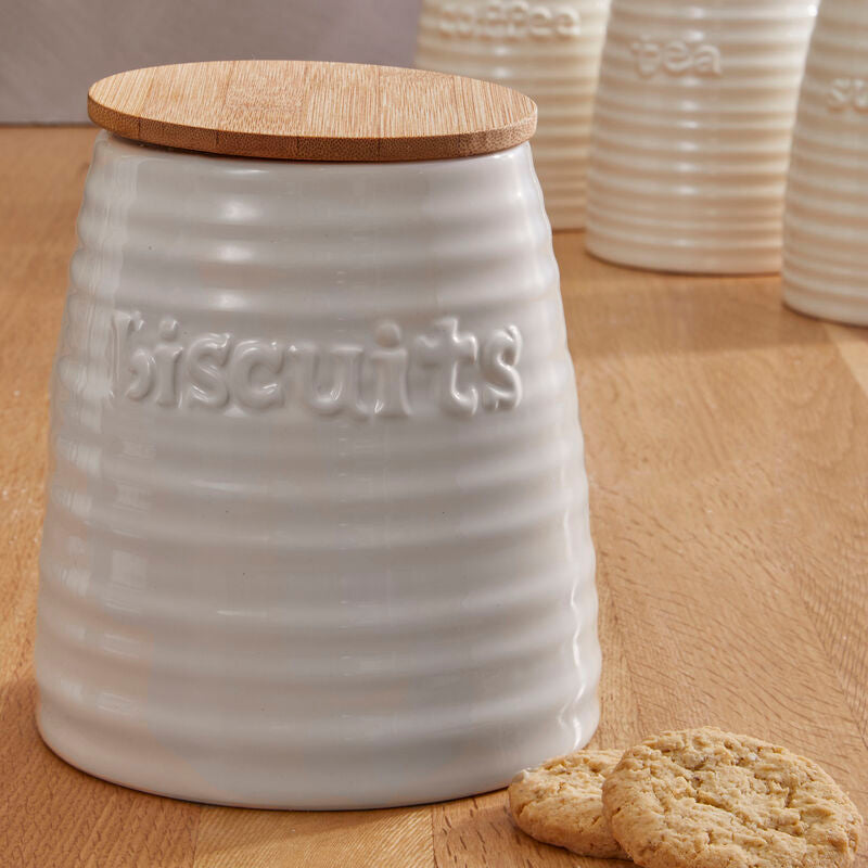 Winnie Cream Dolomite Biscuit Canister