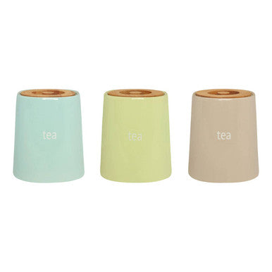 Fletcher Beige Ceramic Tea Canister