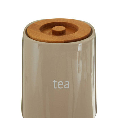 Fletcher Beige Ceramic Tea Canister