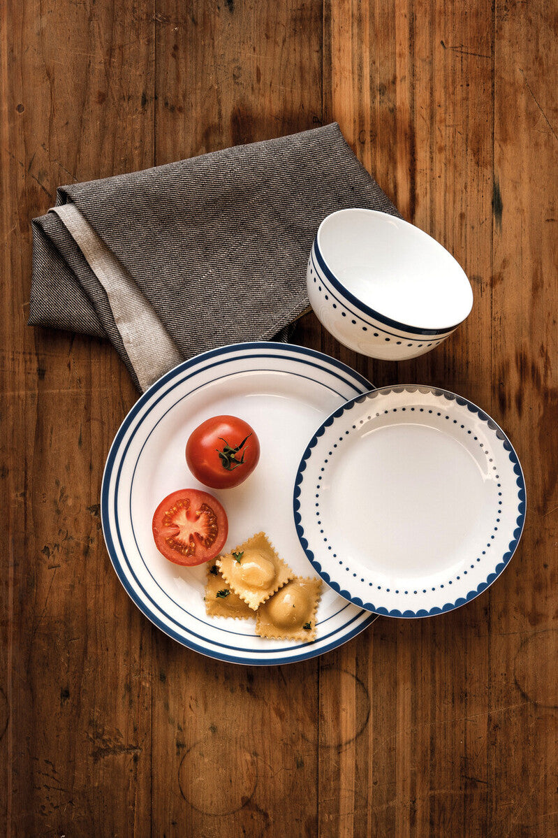 Avie Saturn 12 Piece Blue Dinner Set