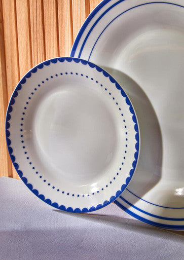 Avie Saturn 12 Piece Blue Dinner Set