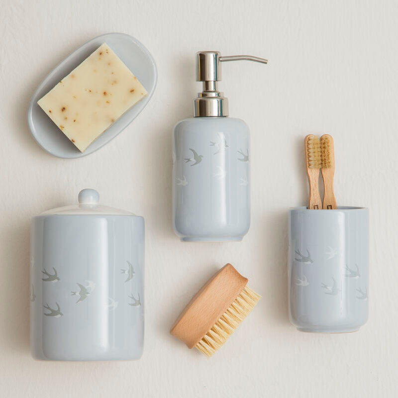 Swift Light Blue Bird Design Canister