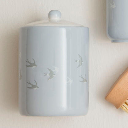 Swift Light Blue Bird Design Canister
