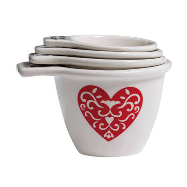 Lola Set of 4 Heart Measuring Cups
