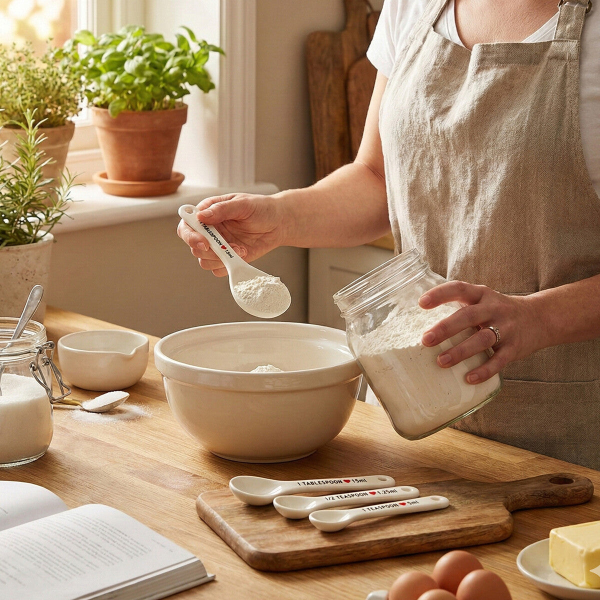 Lola Set of 4 Heart Design Measuring Spoons
