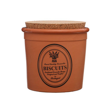 Porto Biscuit Canister with cork lid and &