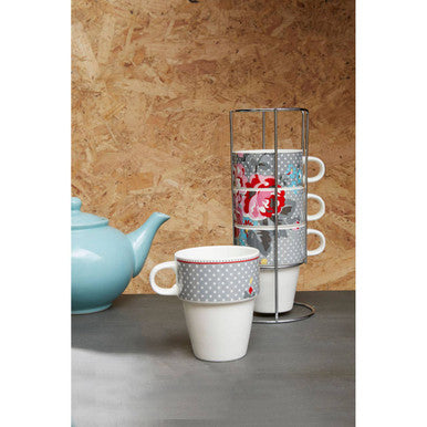 Set Of Four Stackable Pippa Mugs