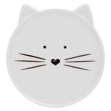 Ivory Cat Mug And Coaster