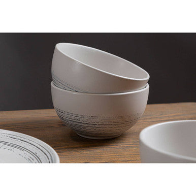 Middag 12 Piece Black And White Dinner Set