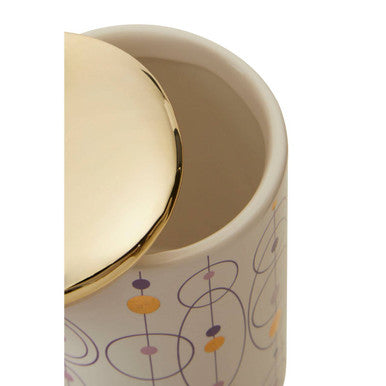 Fenwick Canister With Gold Finish Lid