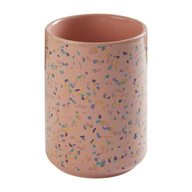 Yuki Large Pink Terrazzo Storage Canister