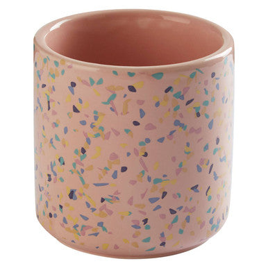 Yuki Medium Pink Terrazzo Storage Canister