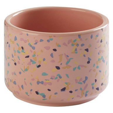 Yuki Small Pink Terrazzo Storage Canister
