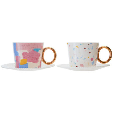Miami 2 Cups And Saucers Set