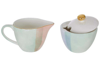 Colour Of Paradise Sugar Pot And Creamer