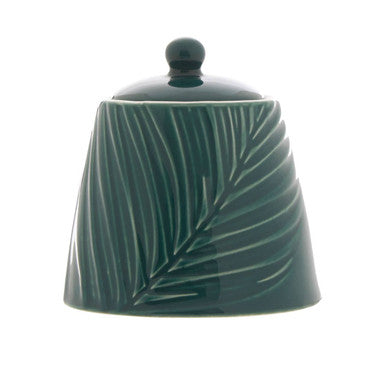 Bali Dark Green Sugar Pot