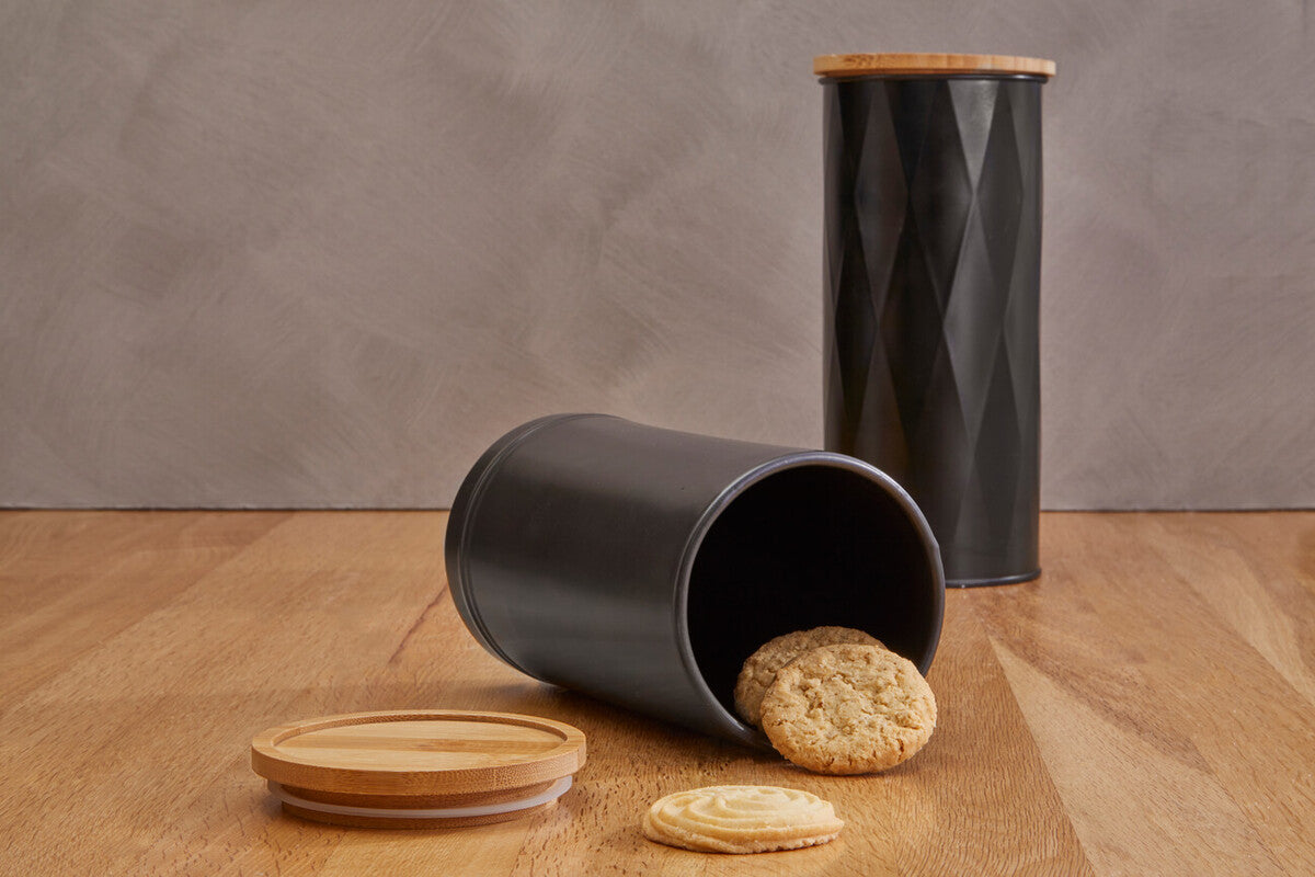 Fenwick Black Large Stoneware Canister