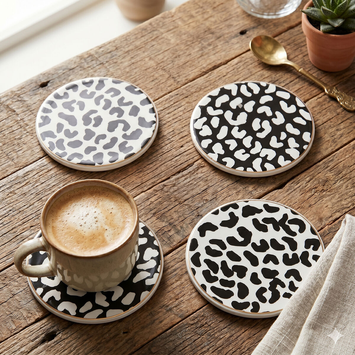 Set of Four Coasters | London Leo
