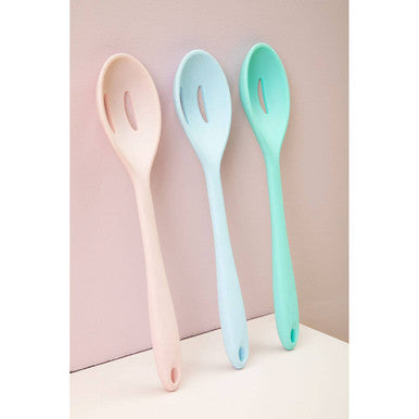 Zing Light Pink Silicone Slotted Spoon