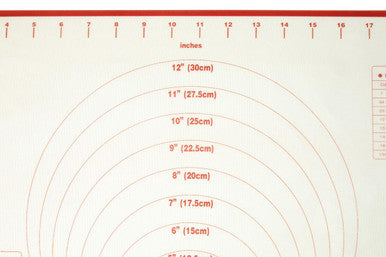 From Scratch Red Trim Baking Mat