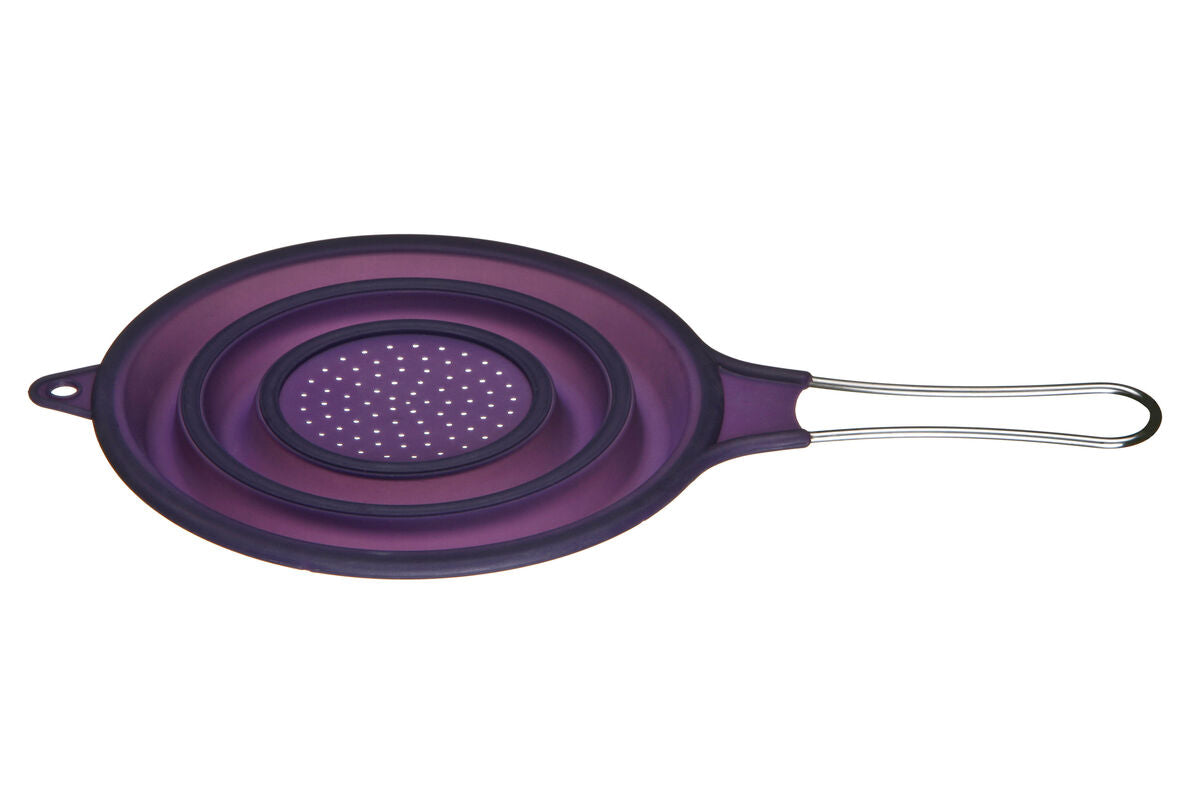 Zing Purple Silicone Collapsible Strainer