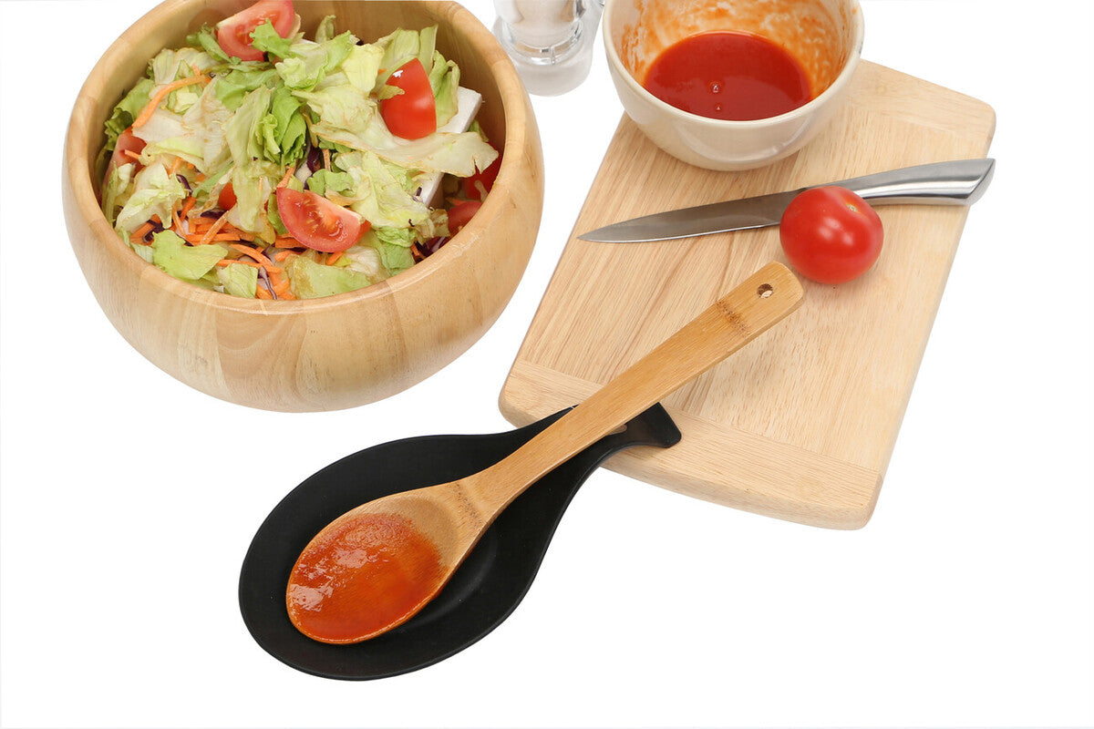 Zing Black Silicone Spoon Rest