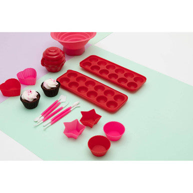 Set Of Four Non Stick Star Silicone Moulds