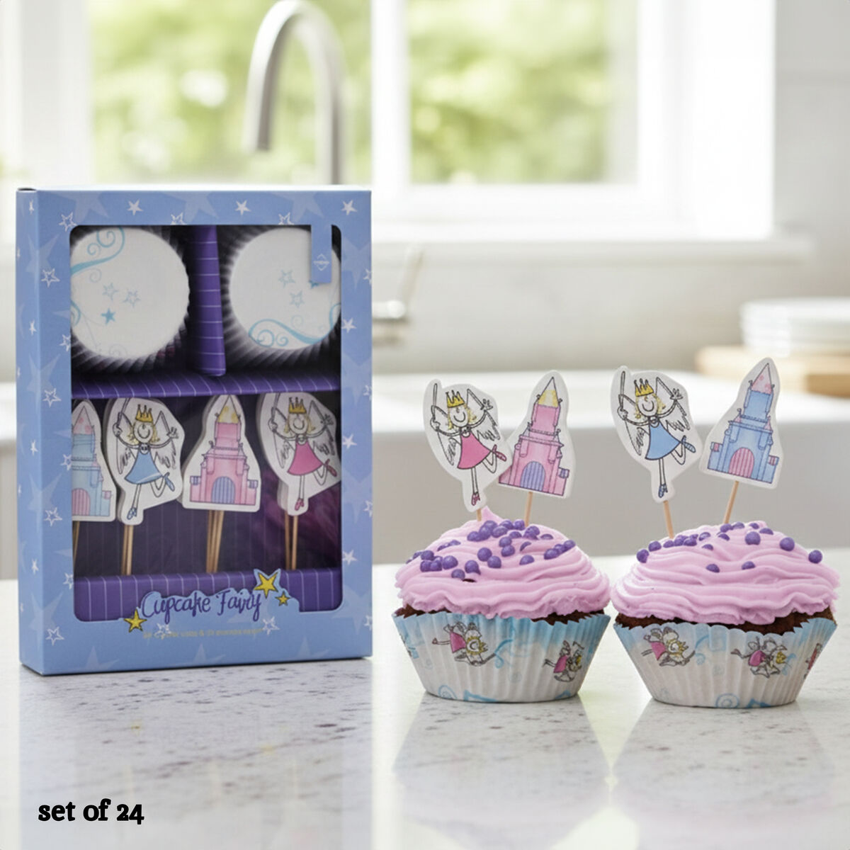 Diva Fairy Cupcake Cases and Toppers Set