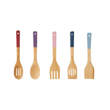 5Pc Assorted Bamboo Kitchen Utensil Set | Aleki