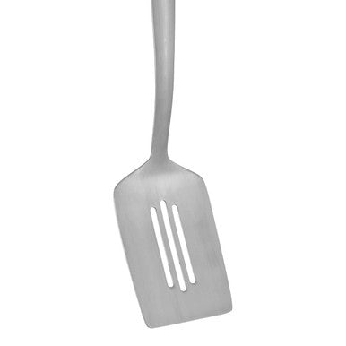 Hera Brushed Stainless Steel Slotted Turner