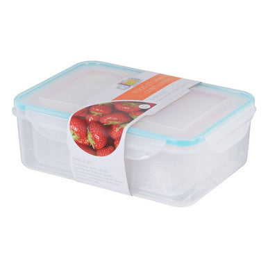 Herrela 5Pc Rectangular Food Containers With Airtight Lids