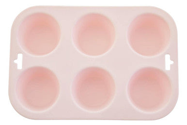Zing Pastel Pink 6 Cup Muffin Mould