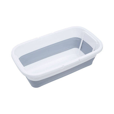 Averill White And Grey Collapsible Basket With Handles - Image 4