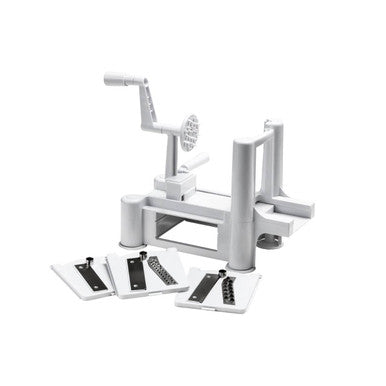 White outdoor exercise machine on a white background