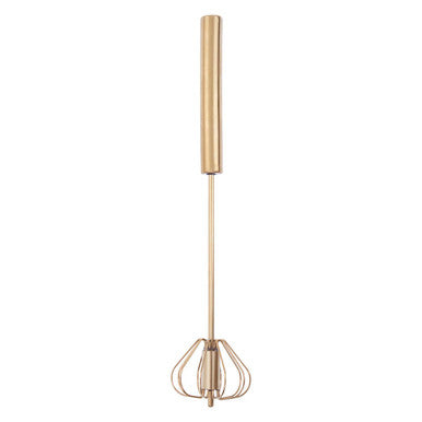 Gold whisk on a white background