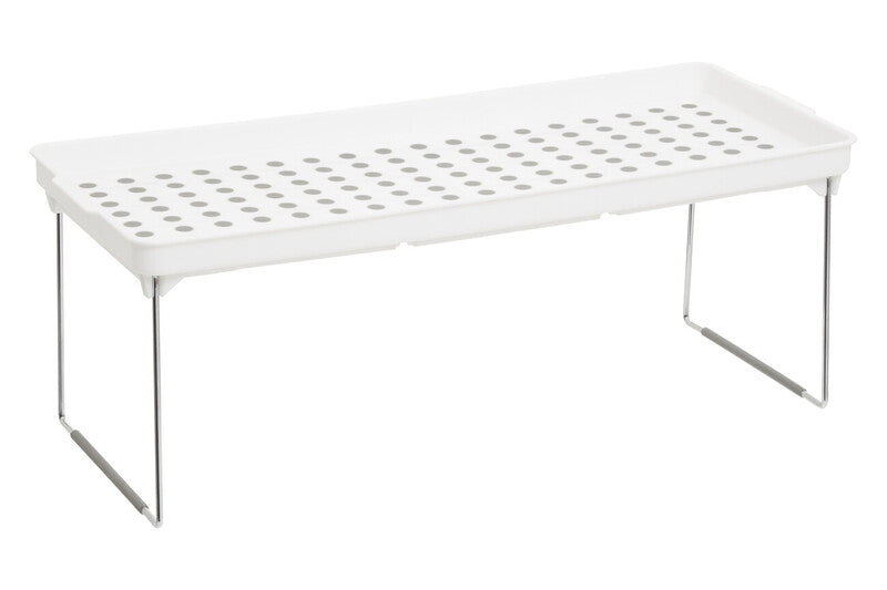 Romm Set Of 2 White And Grey Foldable Cabinet Racks