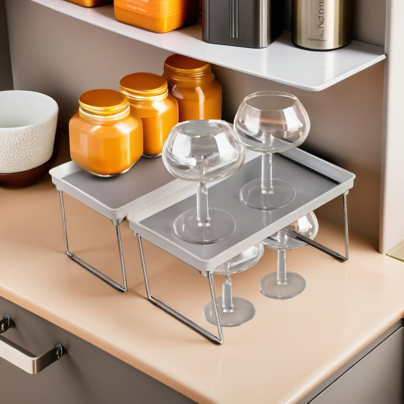 Romm Set Of Two Foldable Cabinet Racks