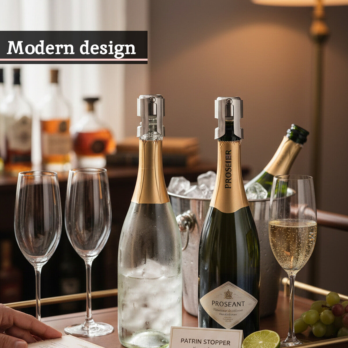 Patrin Prosecco And Champagne Stopper - Image 3