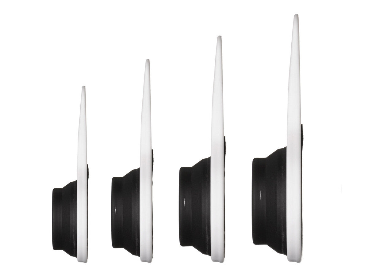 Zing Set Of 4 Collapsible Black Silicone Measuring Cups