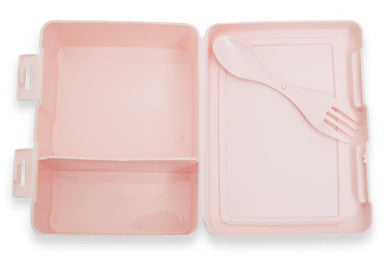 Grub Tub Pink 2 Section Lunch Box