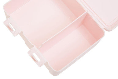 Grub Tub Pink 2 Section Lunch Box