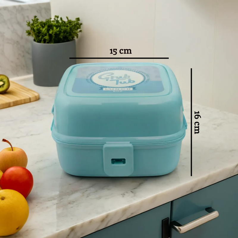 Grub Tub 4 Compartments Mint Green Lunch Box