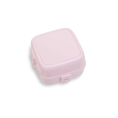 Pink rectangular container on a white background